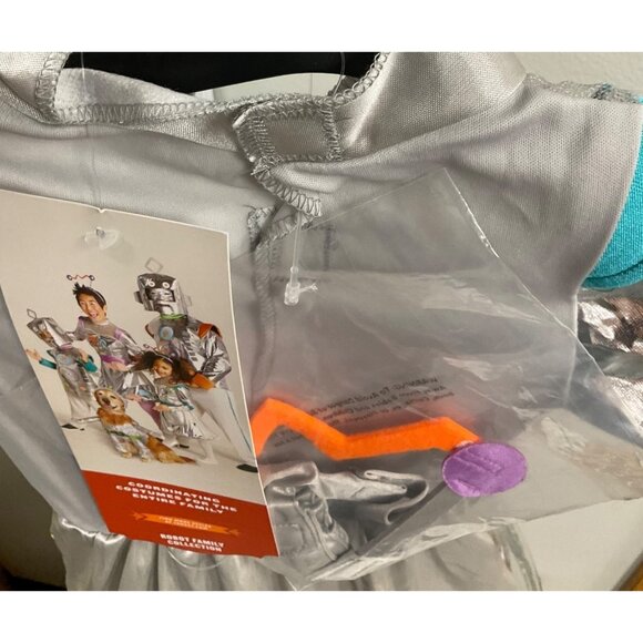 Infant Robot Costume Dress - Silver & Multicolor 6-12 Months‎ - Picture 6 of 6